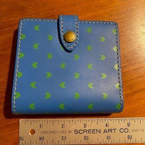 FOSSIL green and blue wallet